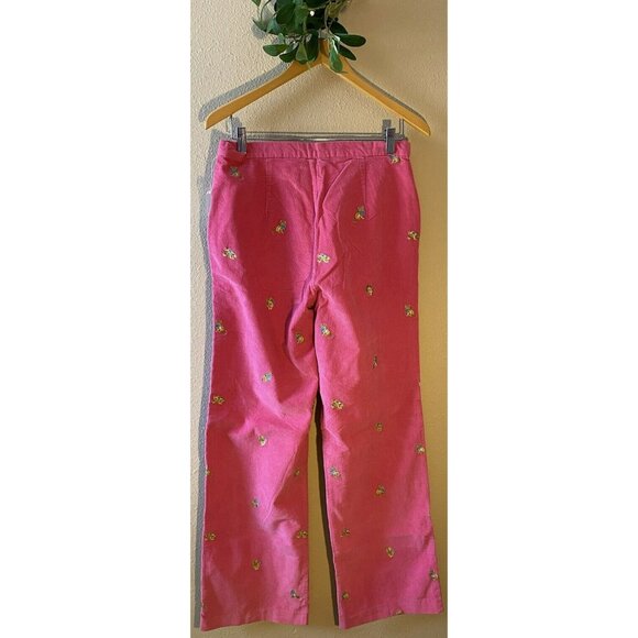 COPY - Vintage 90s J.G. Hook Corduroy Pants Size 10 Pink Embroidered Cat High R… - Picture 4 of 9